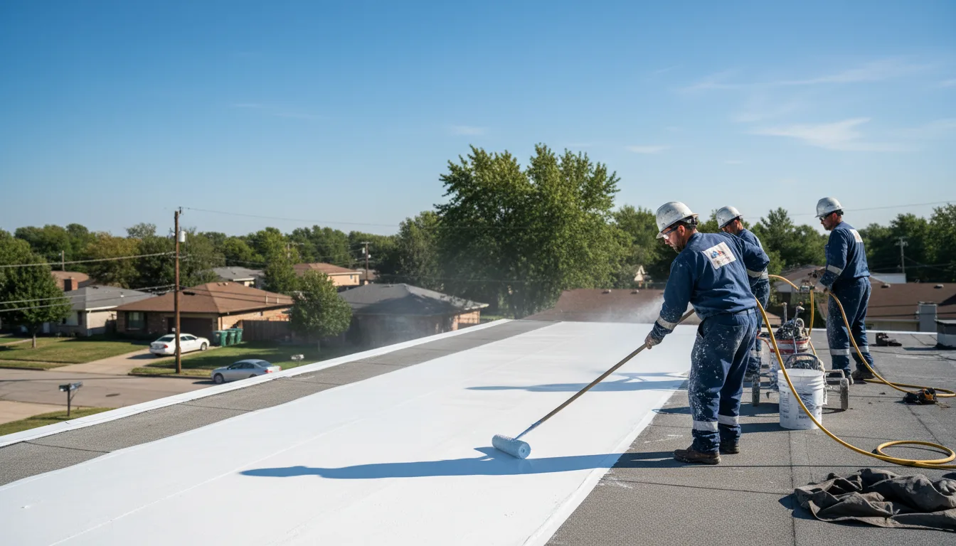Commercial roof coating in North Chicago, IL near me